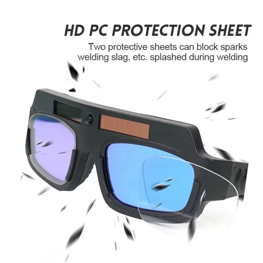 Auto-Darkening Welding Goggles | Solar Anti-Glare Lens Welding Safety Goggles HIP