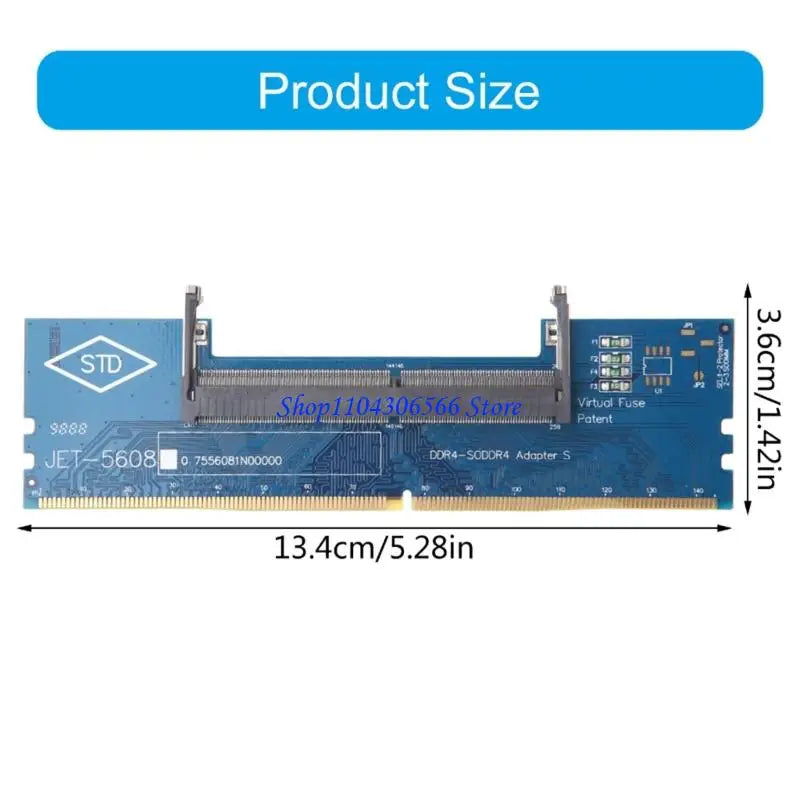 SO-DIMM to DIMM DDR4 Memory Adapter – Laptop to Desktop Memory Adapter Card HIP