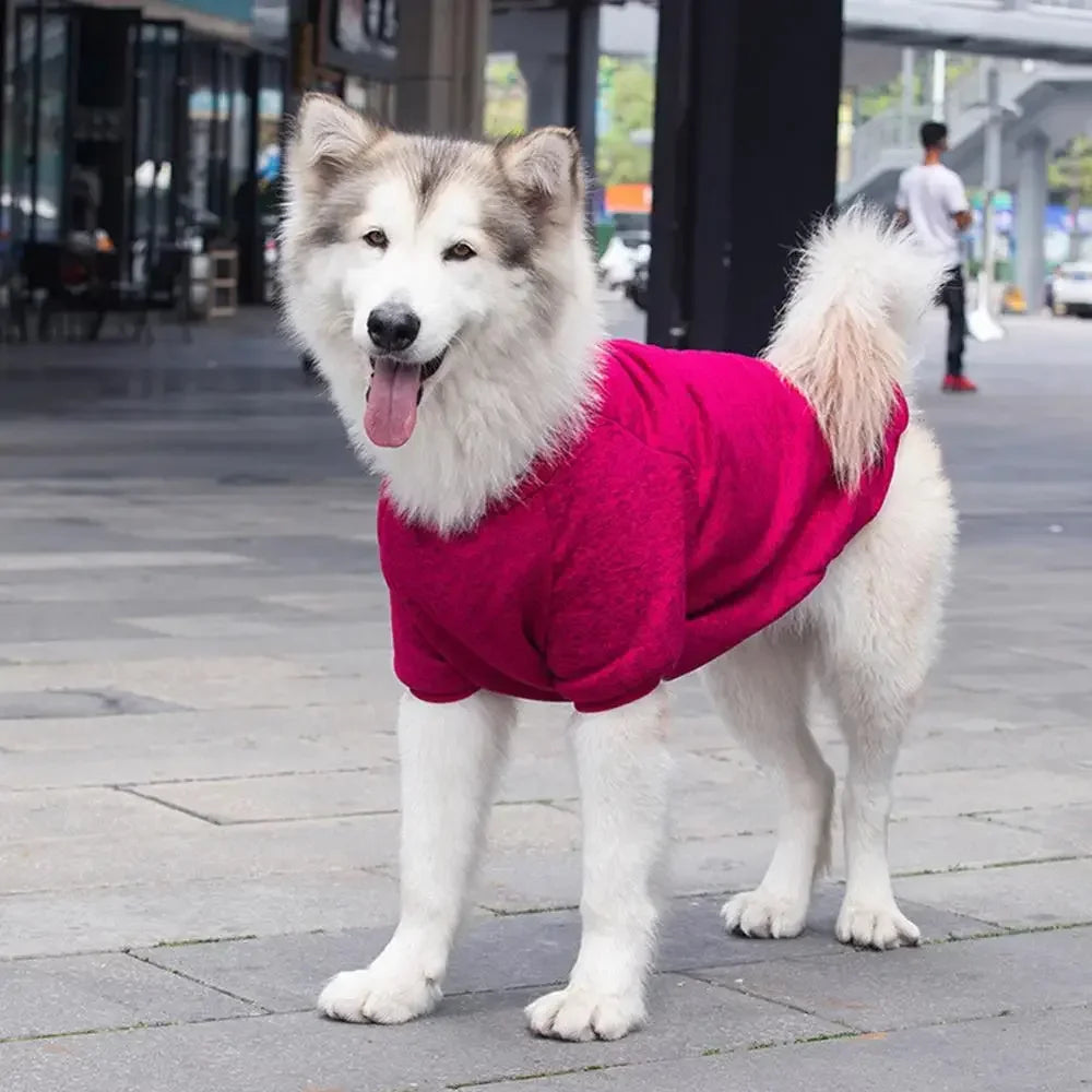 Dog Clothes for Big Dogs Fleece Dog Hoodies Soft Warm Costume Pet Dog Vest Golden Retriever Collie Labrador Large Dog Jacket HIP