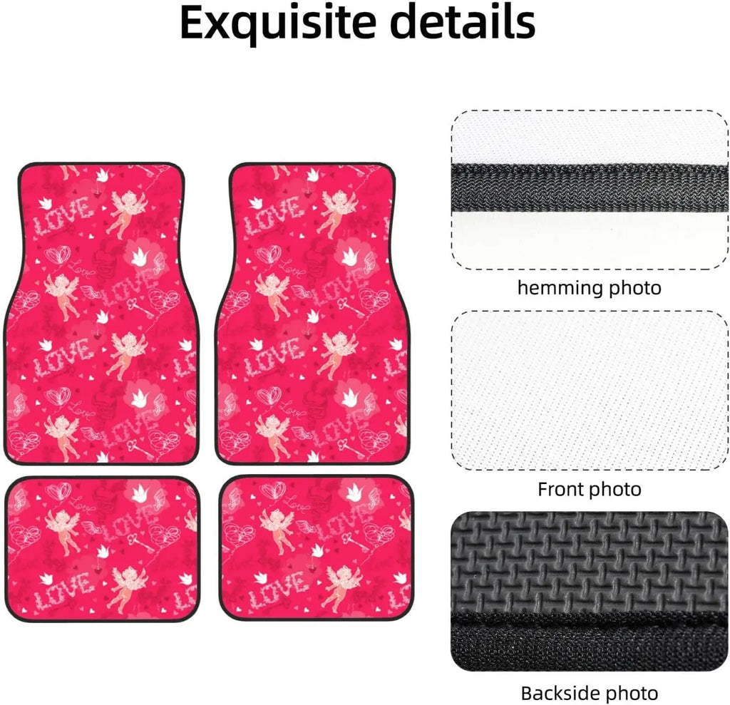 4-Piece Rubber Car Floor Mats – All Weather, Universal Fit Car Floor Mats HIP