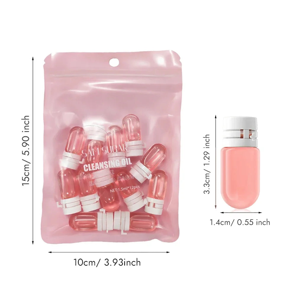 SAM SUGAR Cleansing Oil – Gentle Makeup Remover Oil 10-Pack Cleansing Oil HIP