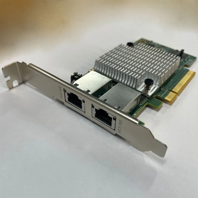10G Dual Port Network Card X540-T2 PCIe X8/X16 RJ45 for NAS & PC PCIe Network Adapter HIP