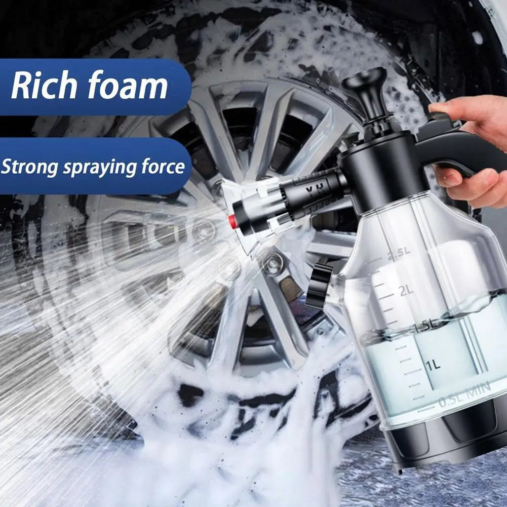 Professional Car Wash Foam Pump Sprayer 2.5L Hand Pressurized Water Spray Bottle For Auto Detailing Cleaning Snow Foam Cannon HIP