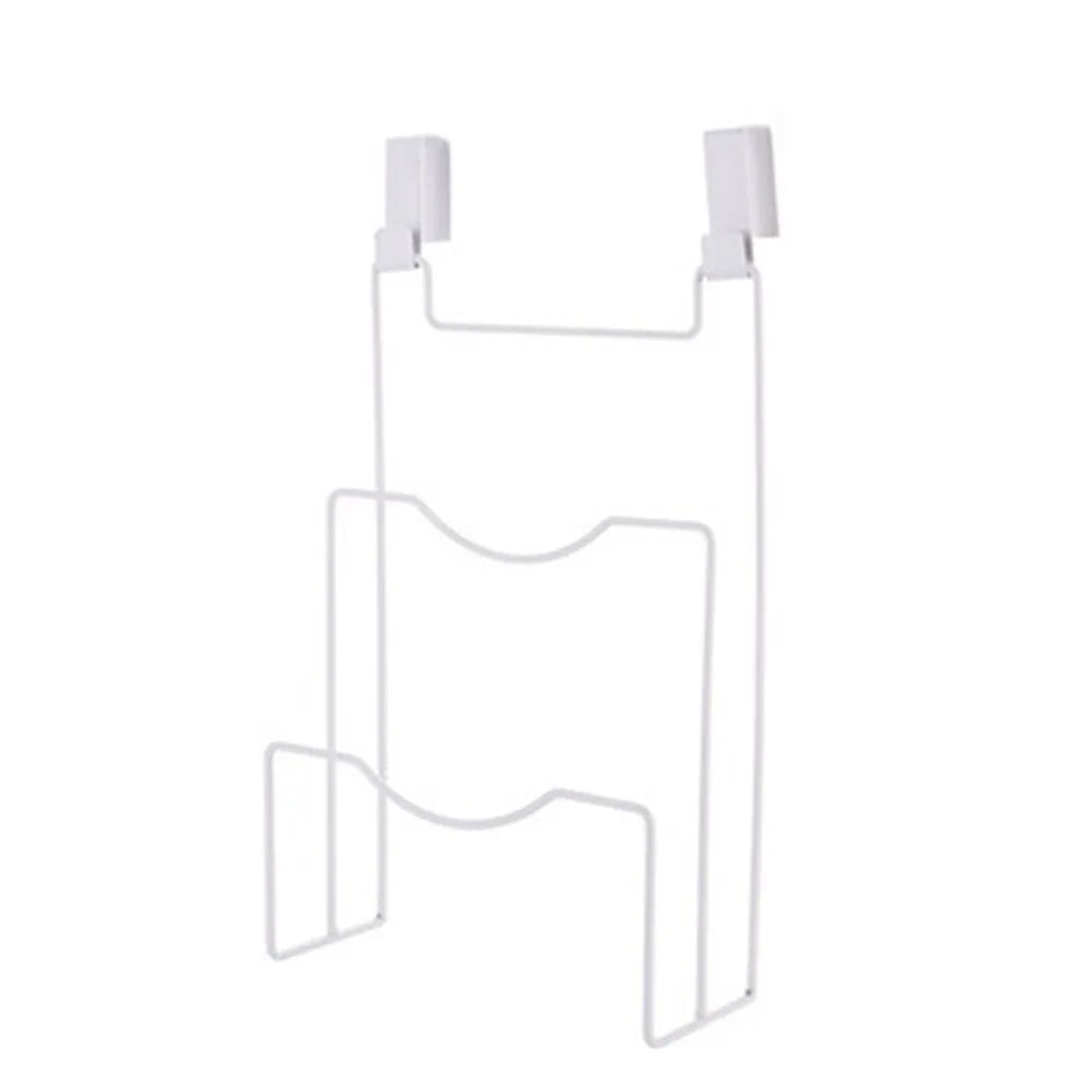 Metal Pot Lid Holder Rack – Space-Saving Kitchen Organizer Pot Lid Rack HIP White