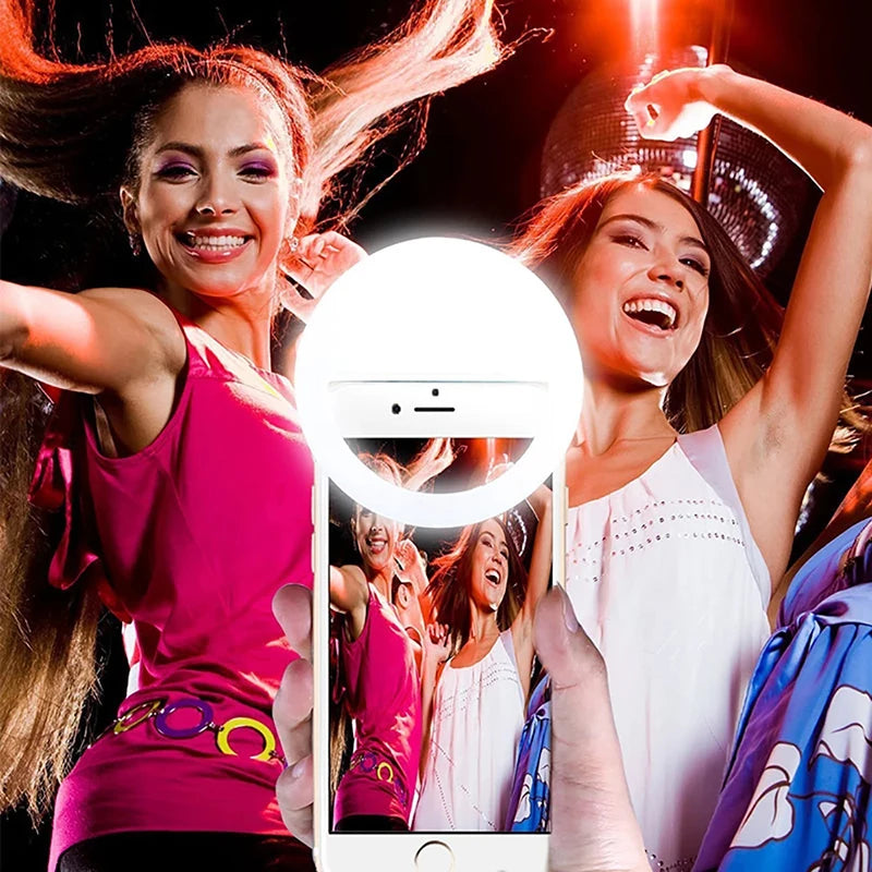 Mini Clip-On Selfie Ring Light | 3 Modes LED Fill Light Selfie Ring Light HIP