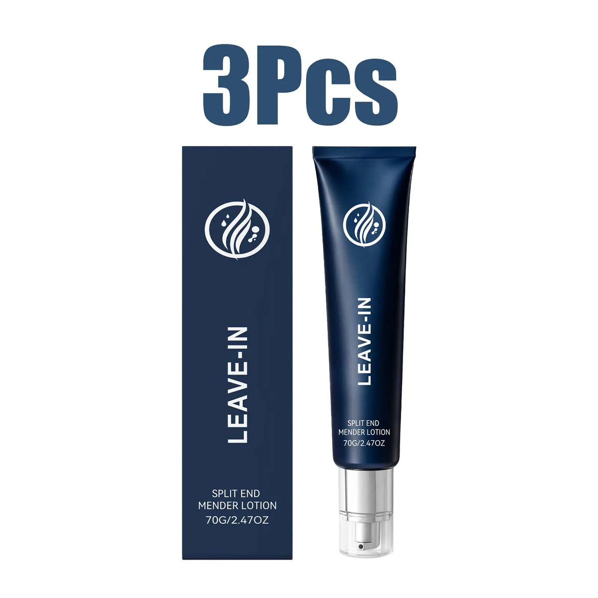 70g Leave-In Split End Mender & Frizz Control Hair Cream Leave-In Hair Treatment HIP 3Pcs