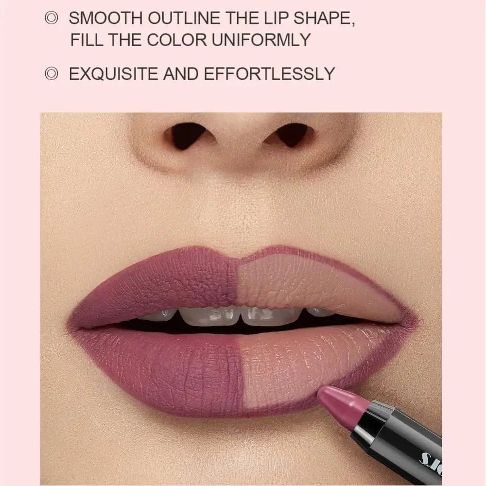 Fit Colors Waterproof Matte Lip Liner Pencil – Long Lasting Matte Lip Liner HIP