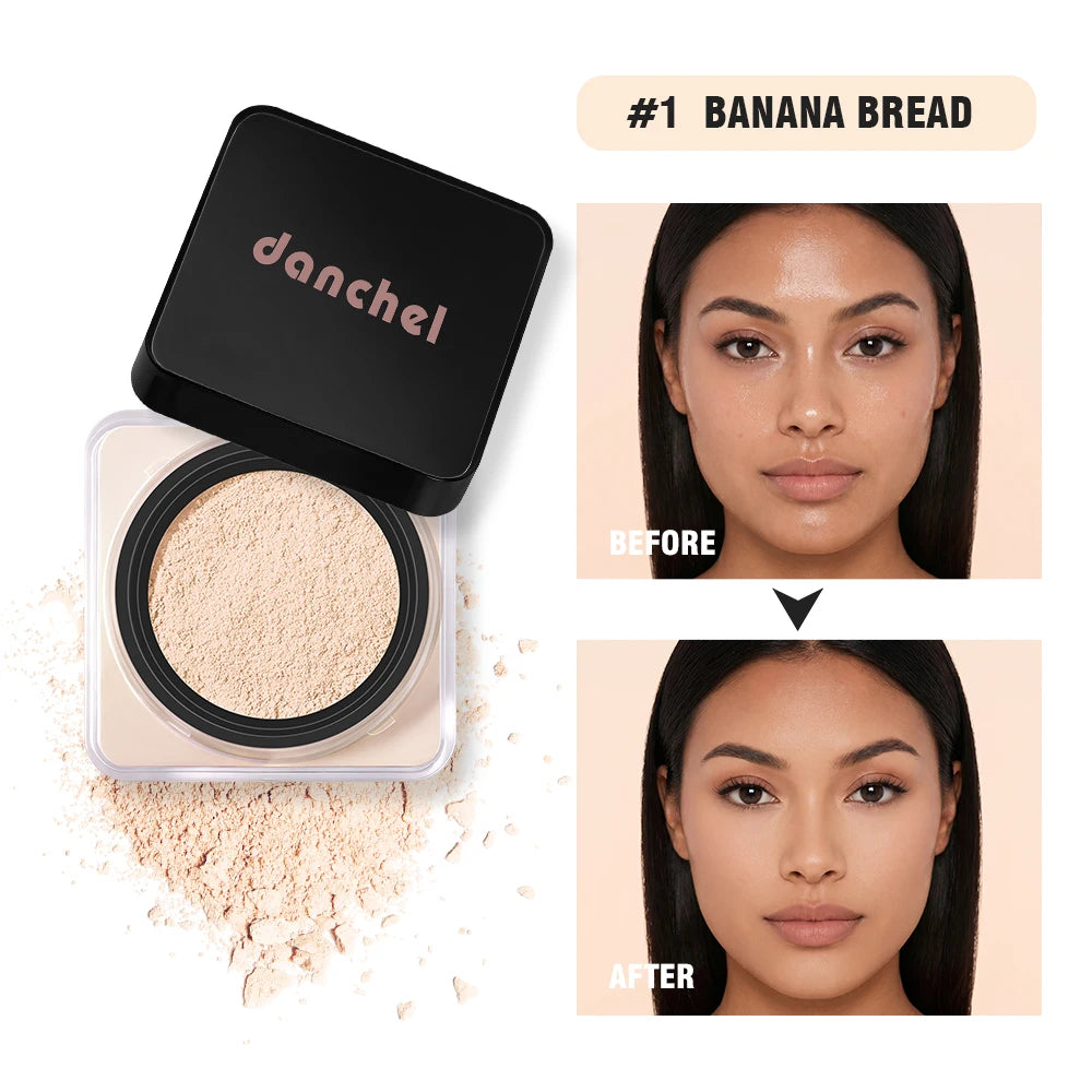 8 Colors Loose Baking Setting Powder Waterproof Sweat Resistant Long Lasting Oil Control Matte Blurring Pores Brightening Makeup HIP