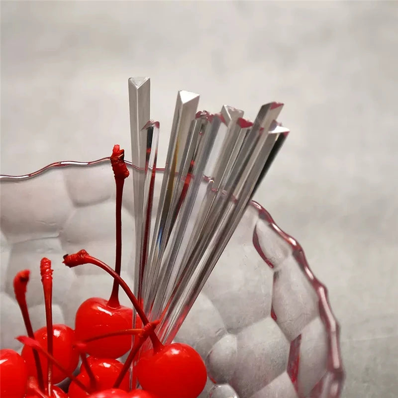 500-Pack 9cm Food Picks – Fruit Skewers & Cupcake Toppers Food Picks Set HIP
