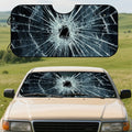 Broken Glass Design Car Windshield Sunshade | Collapsible Car Windshield Sunshade HIP S