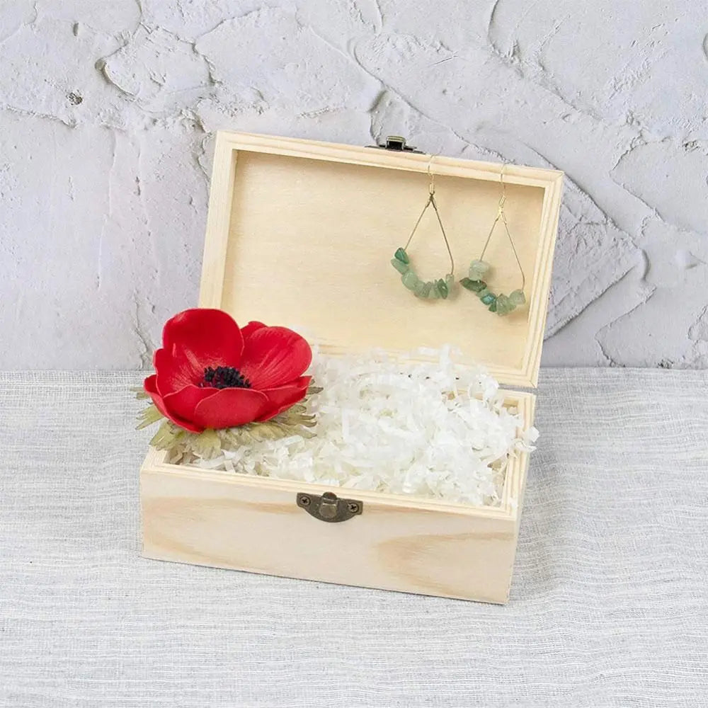 Vintage Flip Lid Wooden Gift Box – Rectangular Storage Case Wooden Gift Box HIP