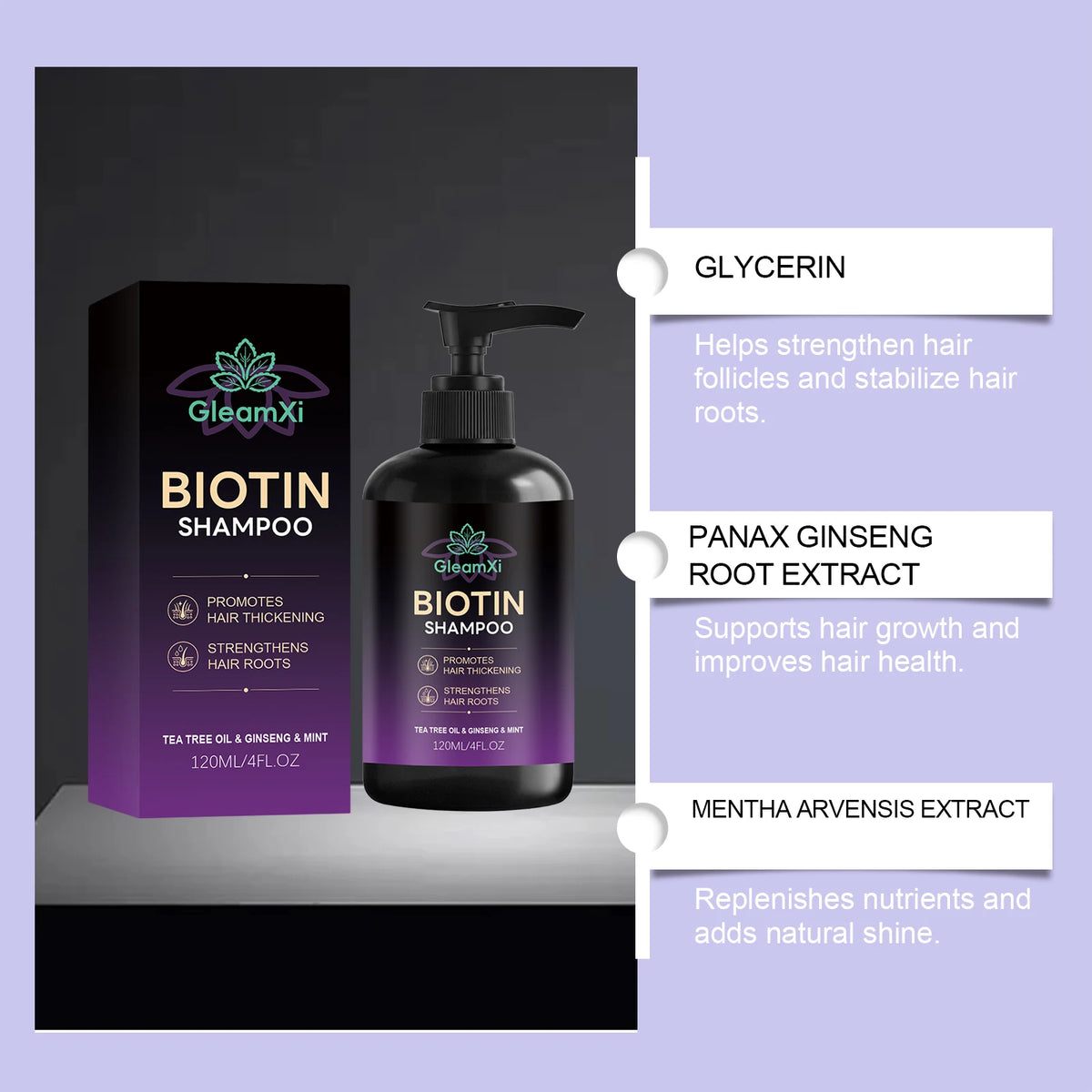 Biotin Volumizing Shampoo & Scalp Serum Set for Fine Hair Hair Care Set HIP