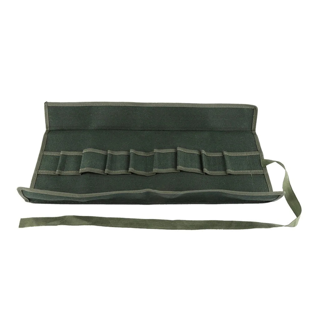 10-Pocket Canvas Roll-Up Tool Organizer Bag | Garden & Hand Tools Tool Roll Organizer HIP 1pc