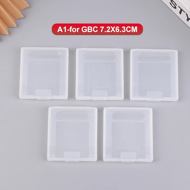 5-Pack GBA GBC Transparent Game Cartridge Cases – Dustproof Game Cartridge Case HIP A1