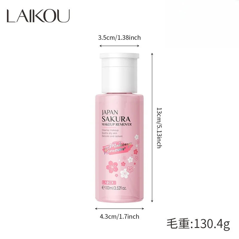 LAIKOU Sakura Makeup Remover Water 100ml – Cherry Blossom Makeup Remover Water HIP 100ml 100ml