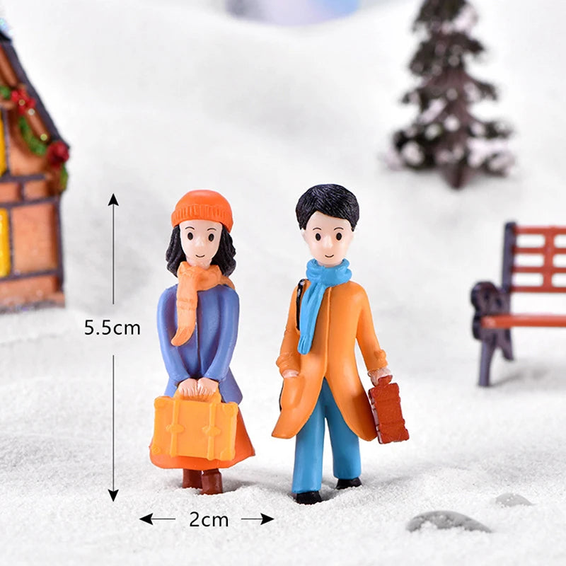 Miniature Couple Figurines – Fairy Garden & Dollhouse Décor Set Miniature Figurines HIP