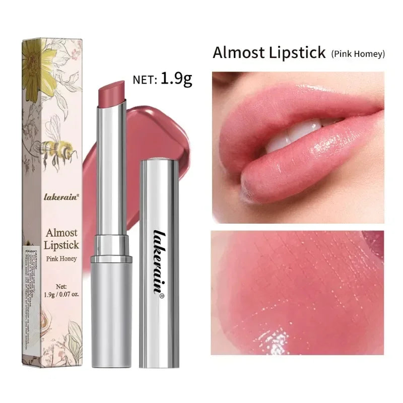 Vitamin E Pink Honey Lipstick Nourishing Moisturizing Tinted Lip Plumping Balm Smooth Enhancing Natural Color Lip Care Makeup HIP 1Pcs Pink Honey