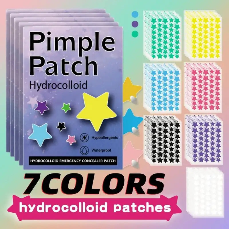 1400pcs Star Acne Patch Fashion Ultrathin Breathable Acne Covering Hydrocolloid Patch Beauty Face Acne Patch Skin Care HIP