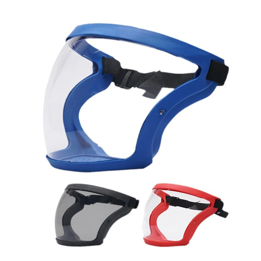 Work Protection Mask Transparent Full Faceshield Reusable Dustproof Anti-fog Mask Home Kitchen Tools Full Face Shield HIP
