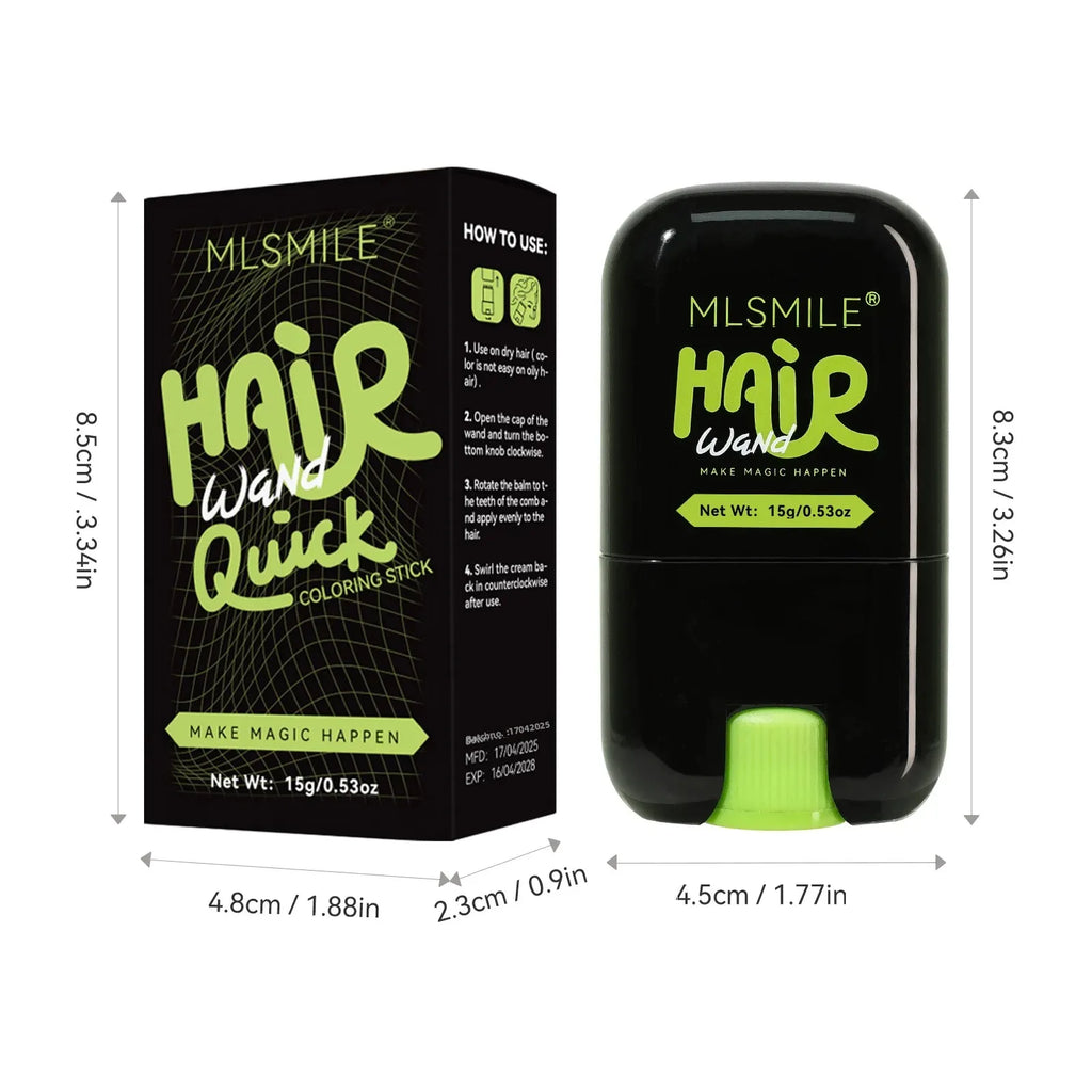 MLSMILE Hair Dye Stick – Instant Grey & White Root Cover Comb Hair Color Stick HIP