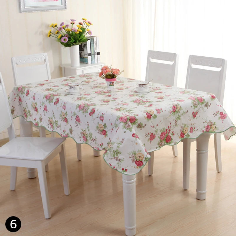 152x106CM Table Cloth Waterproof Rectangular Square Garden Table Cover Stain Tablecloth Oilcloth Mantel Mesa Impermeable Tapete HIP