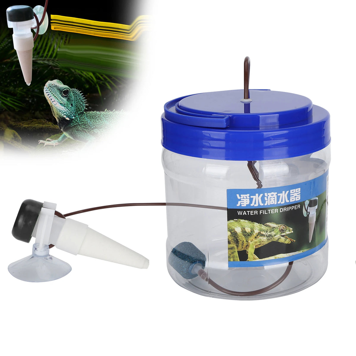 Reptile Water Dripper Reptile Watering Tool Reptile Water Dripper Kit Plants Irrigation Devices Reptile Humidifier Watering Tool HIP