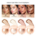 LongLasting Waterproof Face Highlighter Powder Instant Silky Skin Glow Baked Shimmer Illuminator Makeup Contouring Glitter HIP 4pcs