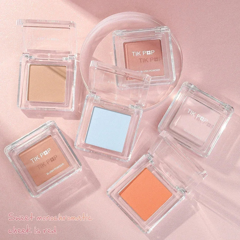 Blush Blueberry Palette Face Mineral Pigment Cheek Blusher Powder Cosmetic Natural Contour Shimmer Highlight Cream Palette HIP