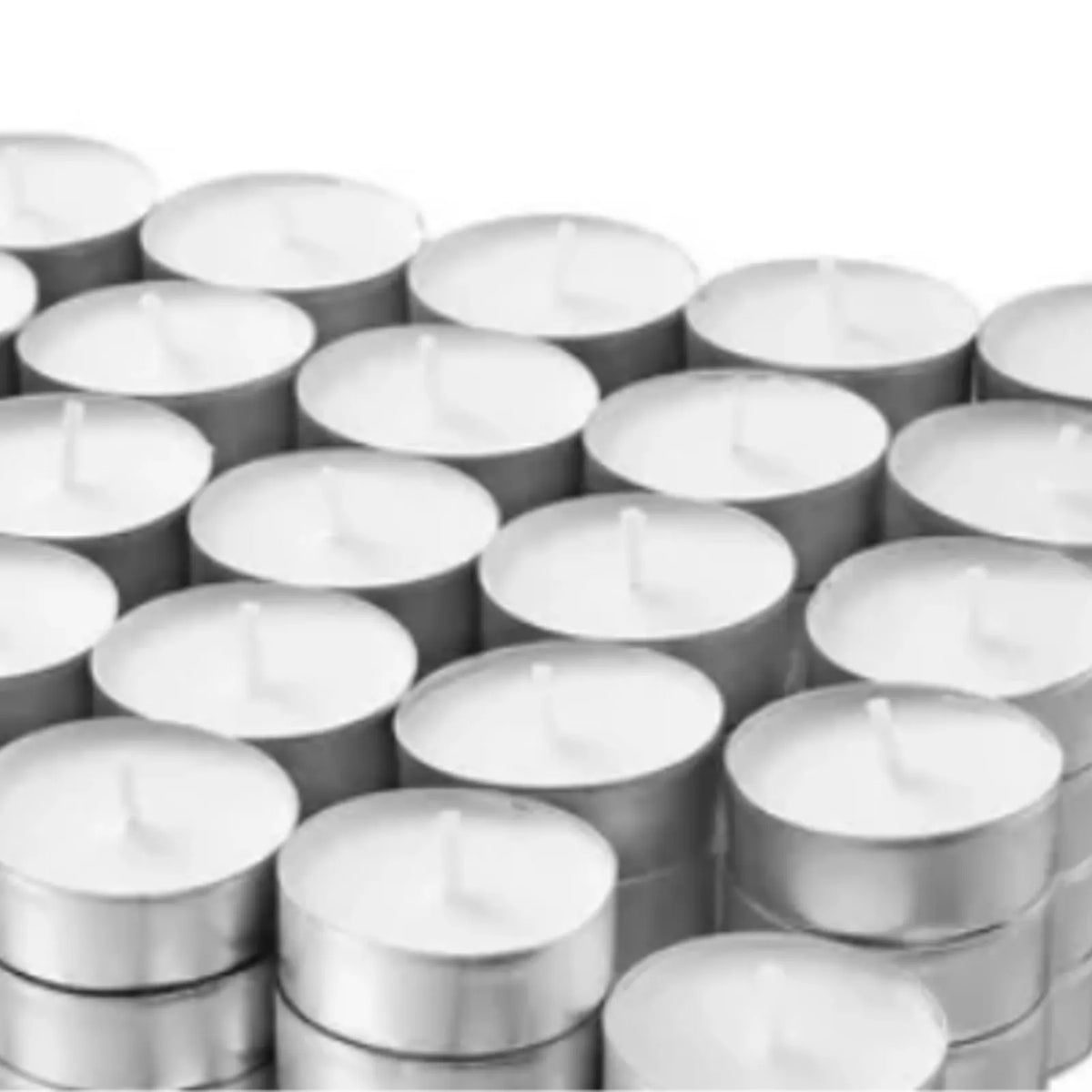 100 Packs Unscented Tea Lights Candles 4 Hour Smokeless Dripless Mini Paraffin Tealight Candles Set for Weddings White HIP