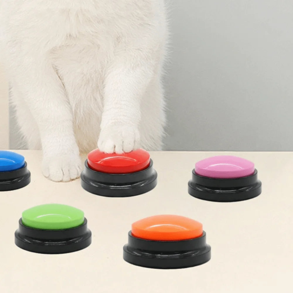 Recordable Pet Talking Button – Dog & Cat Training Clicker Pet Training Button HIP