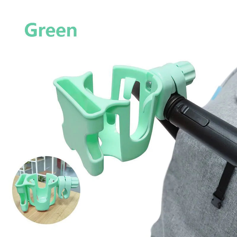 Universal Stroller Cup & Phone Holder – Black, Pink, Green Stroller Cup Holder HIP C23-Green-1Pcs
