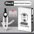 Digital Display Drawing Compass – Lockable & Metal-Free Drawing Compass HIP Black