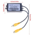 AV Video Isolator Filter – Removes Interference & Noise AV Signal Filter HIP Black