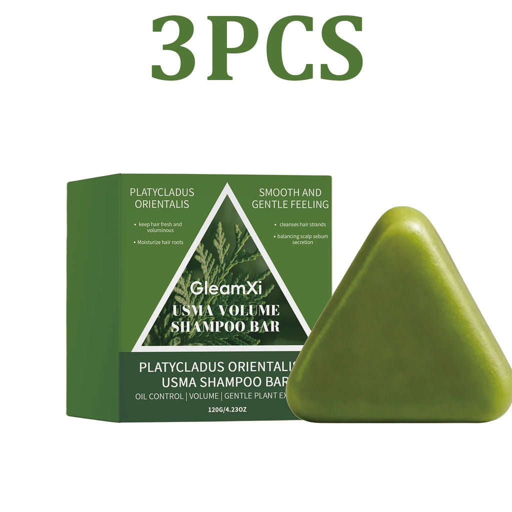 Natural Volumizing Shampoo Bar – Moisturizing & Frizz Control Solid Shampoo Bar HIP 3PCS