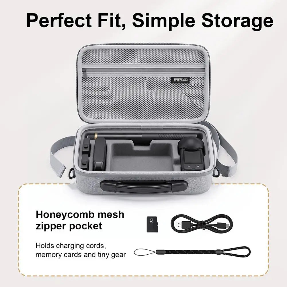 For Insta360 X6 Hard-Shell Storage Case Portable Shock-Absorbing Shoulder Bag for Insta360 X6 Accessory Travel Carrying Case HIP