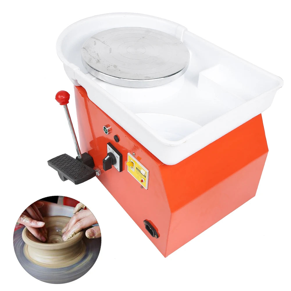 Ceramic Pottery Electric Machine Detachable Basin Adjustable Speed Art Craft DIY Clay Tool 350W DIY Clay Tool Pottery Machine HIP