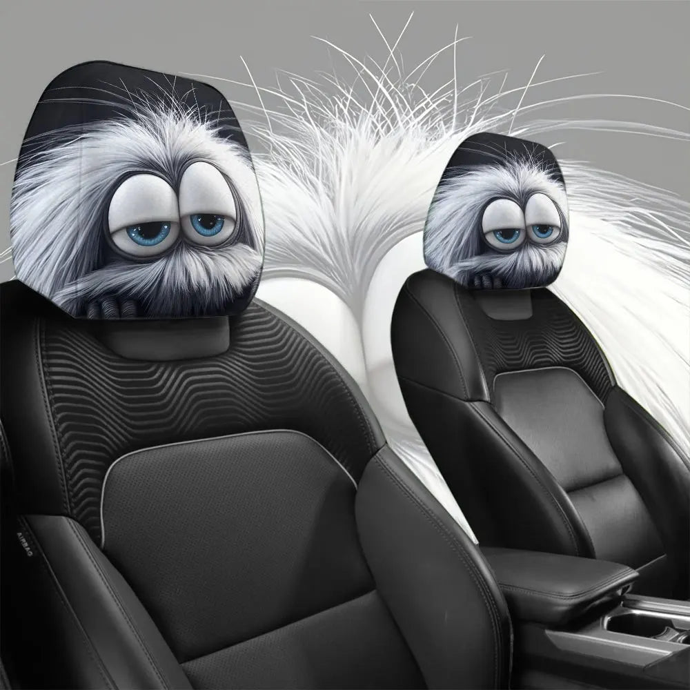 2-Pack Monster Plush Car Headrest Covers – Cute All-Season Car Headrest Cover HIP