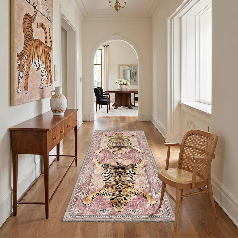 Cheetah Hallway Runner Rug – Non-Slip & Machine Washable Hallway Runner Rug HIP