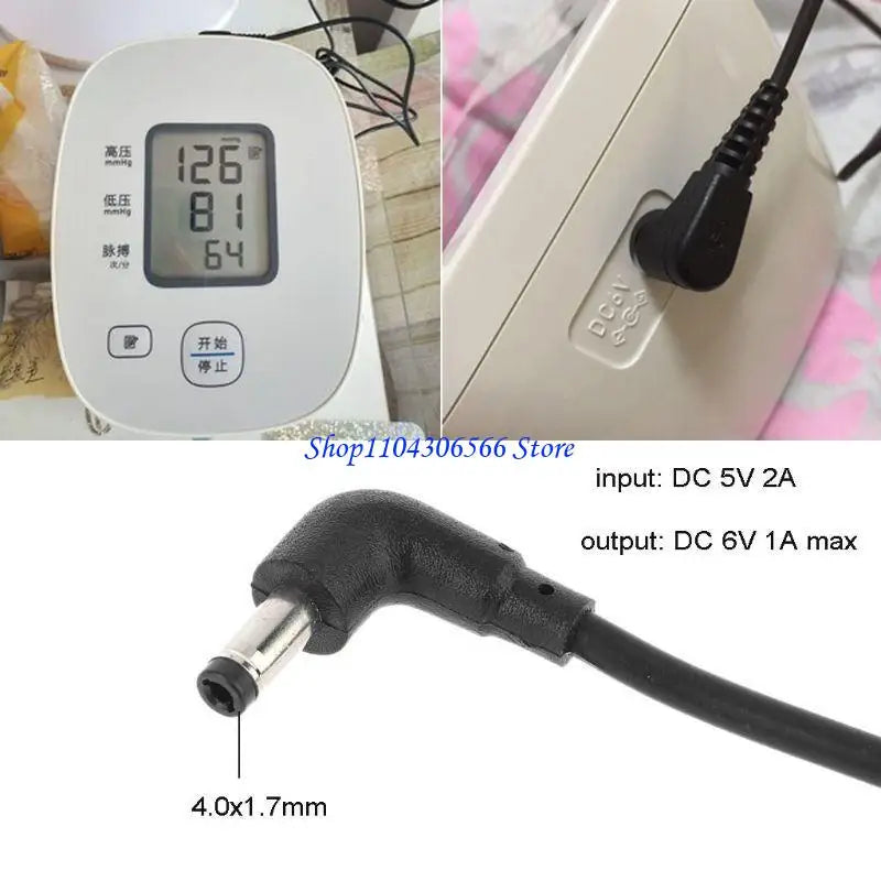 USB to 6V DC Power Cable – 4.0x1.7mm Barrel Plug, 100cm DC Power Adapter Cable HIP