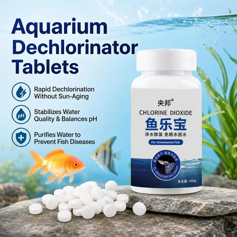 Water Purification Tablets Eco-Friendly Aquarium Water Purifier Fast-Acting Fish Tank Cleaning Solution Aquarium Water Clarifier HIP