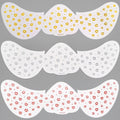 3Pc Metallic Freckles Makeup Patches Waterproof Temporary Tattoo Stickers for Christmas Face Makeup Stars Snowflake Fake Freckle HIP 14-Mix-3Pc