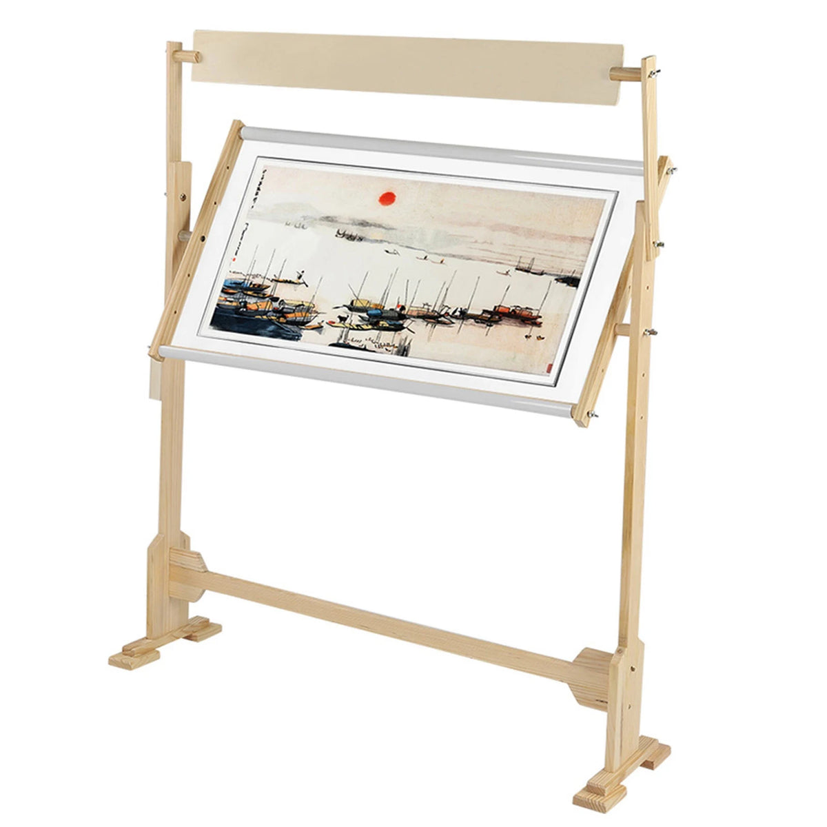 Adjustable Needlework Stand Large Size Embroidery Stand Adjustable Wood Frame For Cross Stitch Needlework Wood Embroidery Frame HIP