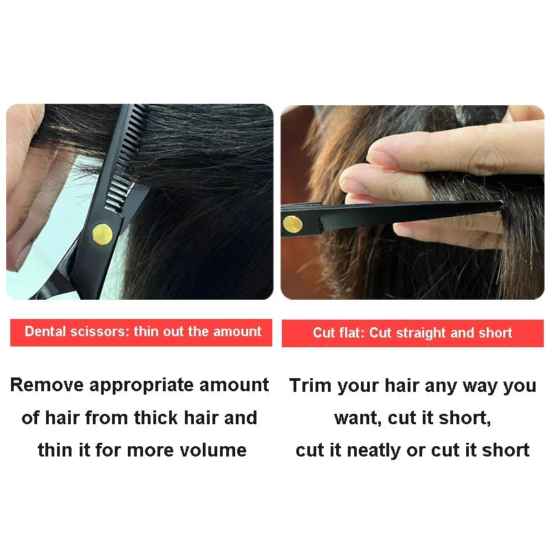 Professional hairdressing scissors barber accesories Hair Thinning Cut Metal Scissors Tooth Shears Styling Tool cutting scissors HIP