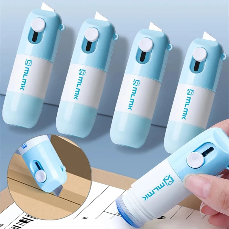 2-in-1 Privacy Correction Fluid & Box Cutter | Office Tool Privacy Correction Tool HIP
