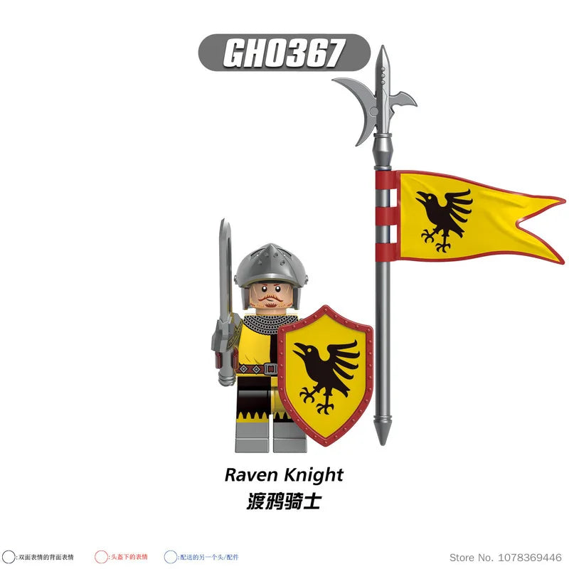 Medieval Lion Knight & War Horse Assembly Action Figure Assembly Action Figure HIP