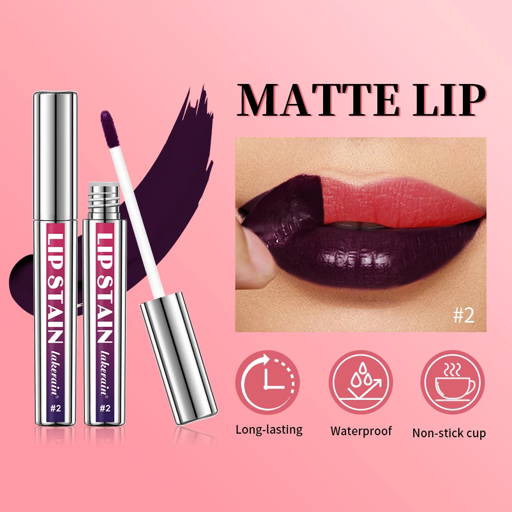 Peel Off Lip Stain Waterproof Long Lasting Pink Lip Tint Transfer Proof Non-stick Cup 3 Colors Lip Stain Women's Cosmetics HIP