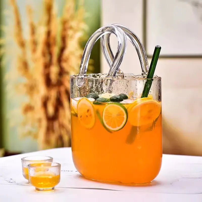 2300ml Handheld Glass Cocktail Cup – Fruit Wine Party Glass Cocktail Glass HIP