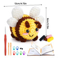 All-in-One Creative Crochet Kit with Video Tutorial DIY Crochet Bee Kit for Beginners Plush Handmade Doll for Adults Home Decor HIP 03