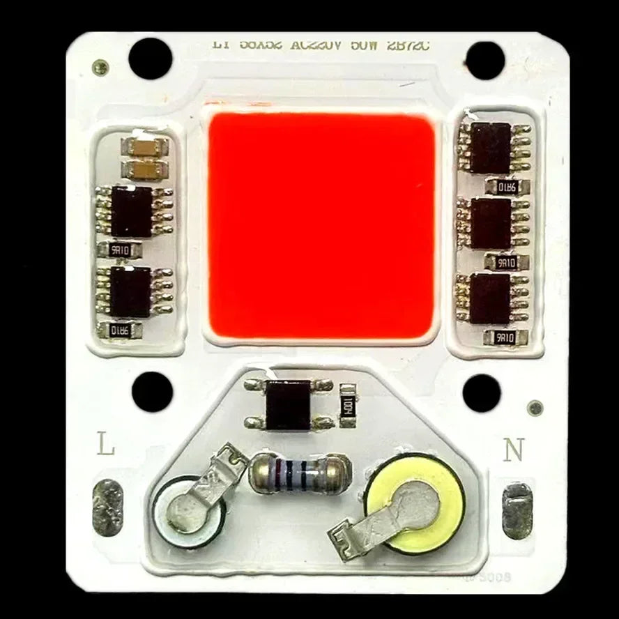 50W COB LED Chip AC 220V Smart IC No Driver DIY Flood Light COB LED Chip HIP Plant light 220V 50W