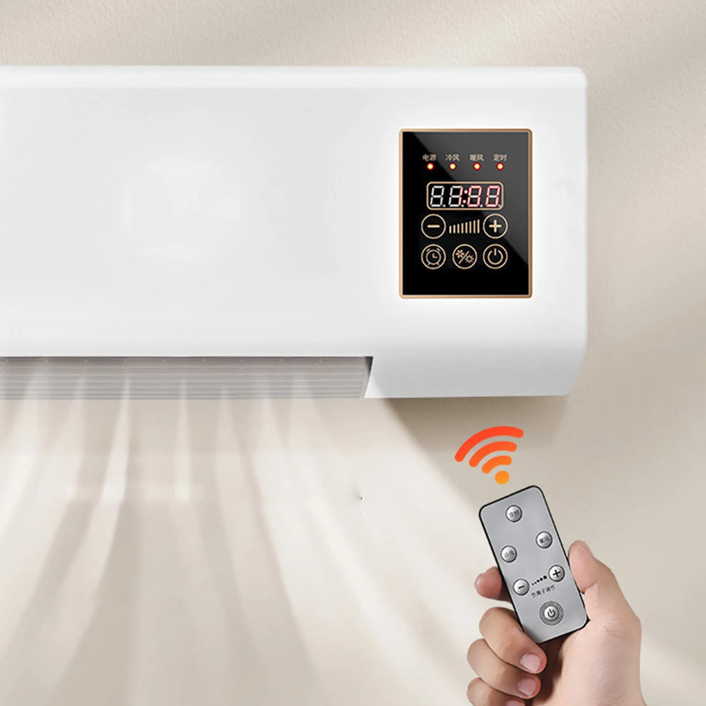 Wall Mounted Air Conditioner Mini Cooling and Heating Air Conditioner with Remote Control for Bedroom Living Room HIP